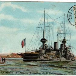 CPA -  MARINE FRANÇAISE - LE SUFFREN - CUIRASSE DE 1er CLASSE N°1406