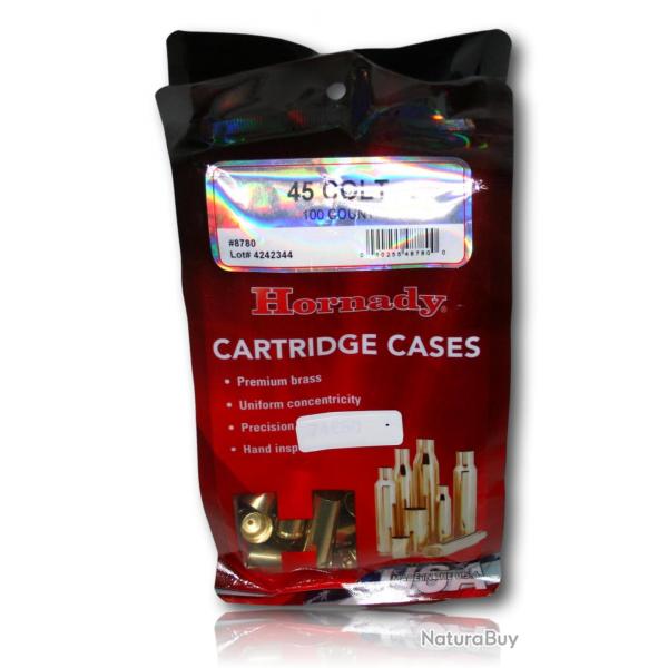 DOUILLE HORNADY 45 COLT NON AMORCEES X100 8780