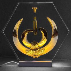 Trophée de sanglier lumineux
