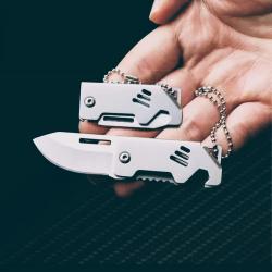 Mini couteau de poche en acier D2