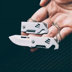 Mini couteau de poche en acier D2