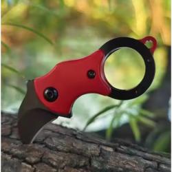 Superbe Mini couteau de poche en forme de griffe en acier 2Cr13
