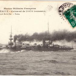 CPA - Marine Militaire Française - VÉRITÉ -Cuirassé de 14870 tonneaux N°885