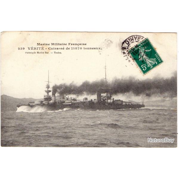 CPA - Marine Militaire Franaise - VRIT -Cuirass de 14870 tonneaux N885