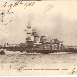CPA - Marine Militaire Française - Bouvines " ( garde-cotes cuirasse vitesse 17 noeuds N°028