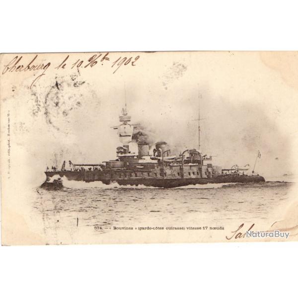 CPA - Marine Militaire Franaise - Bouvines " ( garde-cotes cuirasse vitesse 17 noeuds N028