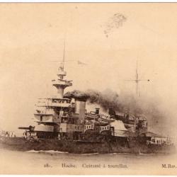 CPA - Marine Militaire - "Hoche" Cuirasse a Tourelles N°1352