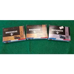 lot de 3 boites de 5 cartouches type brenneke 12/70