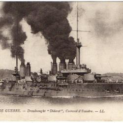 CPA - Marine DE GUERRE-Dreadnought " Diderot " Cuirasse dEscadre N°1053