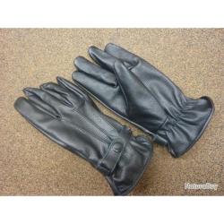 Gants cuir non doublés avec patte de réglage Taille: L (9)