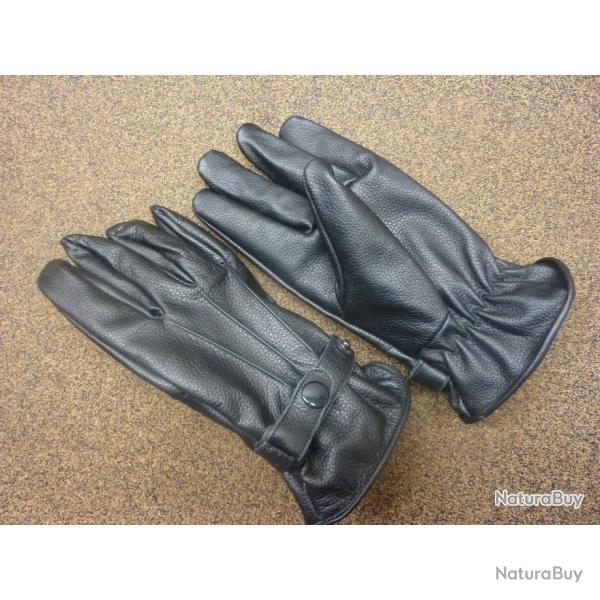 Gants cuir non doubls avec patte de rglage Taille: L (9)