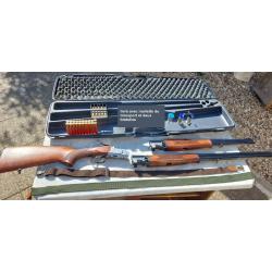 Fusil FAIR express SAFARI Prestige canons 20/76 et 8x57JRS dans sa mallette
