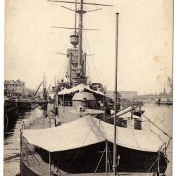 CPA - Marine MILITAIRE -Arsenal de CHERBOURG .Le " Henri - IV "  N°006