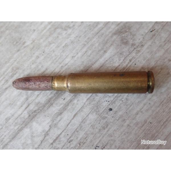 Cartouche, munition tir rduit neutralise pour Rubin Schmidt 7,5 suisse Ogive bois