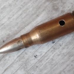 Cartouche, munitions neutralisée, calibre 7,62 Kalash AK47