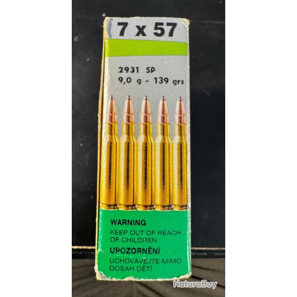 Munitions Sellier Bellot 7x57 39 gr