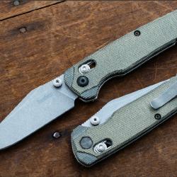 Couteau Kershaw Bel Air Green Lame Acier CPM-MagnaCut Manche Micarta DuraLock Clip Made USA KS6106 -