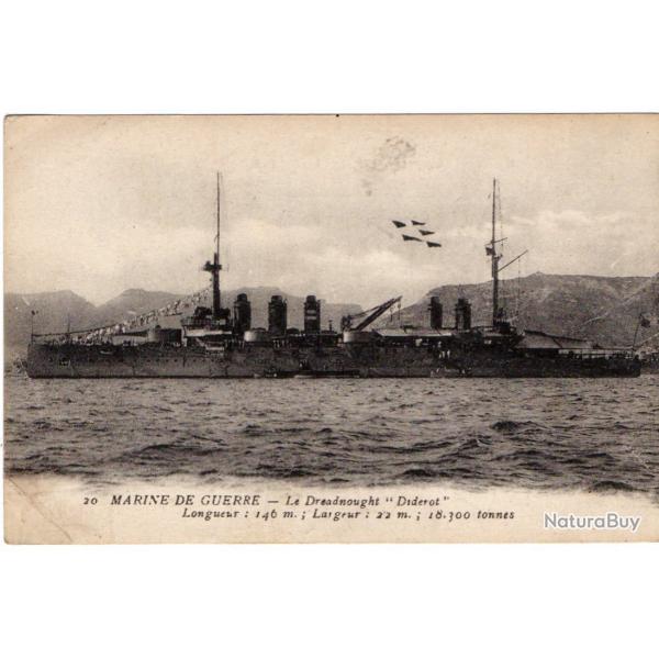 CPA - Marine de Guerre-Le Dreadnought " Diderot -N904