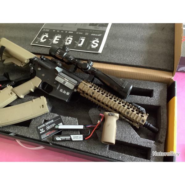 AEG specna arms Dd sa  edge 19 2.o Mosfet gtes ,bloc hop up uppgrade ect ...lunette 3-9-40 thta