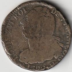 Monnaie France LOUIS XVI  2 sols dit "au faisceau",  type FRANÇOIS 1792 La Rochelle R 2