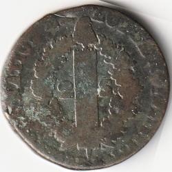 Monnaie France LOUIS XVI  2 sols dit "au faisceau",  type FRANÇOIS 1792 Bayonne R 2