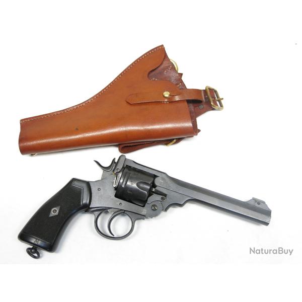 Superbe etui cuir officier pour revolver Webley 455 ref bab 05