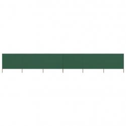 Paravent 6 panneaux Tissu 800 x 120 cm Vert