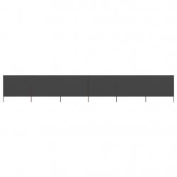 Paravent 6 panneaux Tissu 800 x 120 cm Anthracite