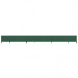 Paravent 9 panneaux Tissu 1200 x 120 cm Vert