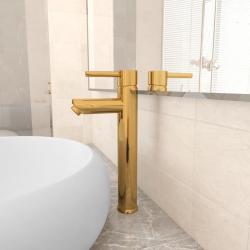 Mitigeur de salle de bain Doré 12x30 cm