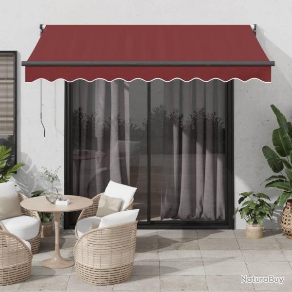 Auvent manuel rtractable bordeaux 300x250 cm