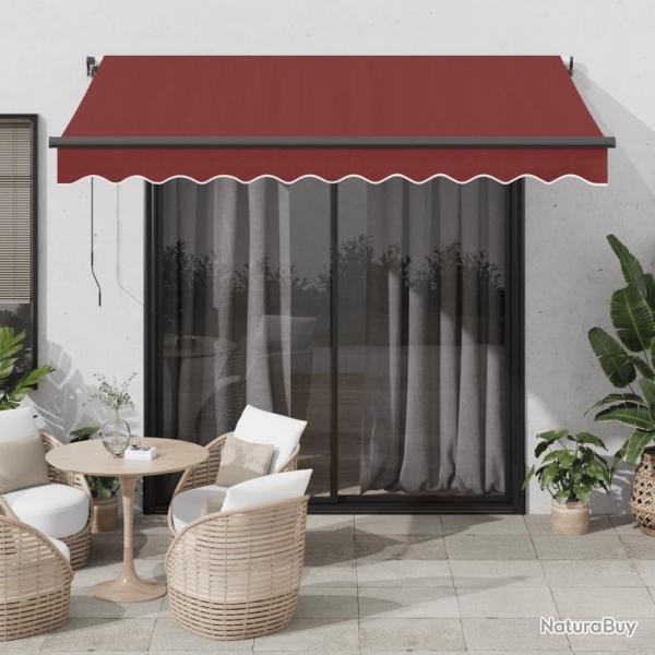 Auvent rtractable automatique bordeaux 300x250 cm