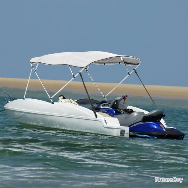 Toit bimini  4 arceaux parois latrales 243x(230-244)x137 cm