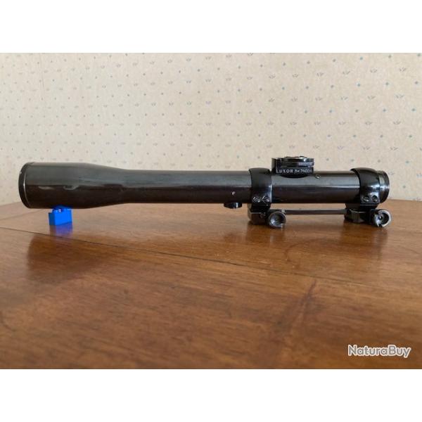 Lunette  OIGEE  Berlin  LUXOR 3 x avec montage acier , drivable pour rail de 11 mm