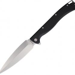 Couteau Daggerr Knives Vendetta Black Lame Dague Acier 8Cr14MoV SW Manche FRN Linerlock DGRVDFBKSW -