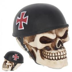 Crane tête de mort casque Bole croix malt