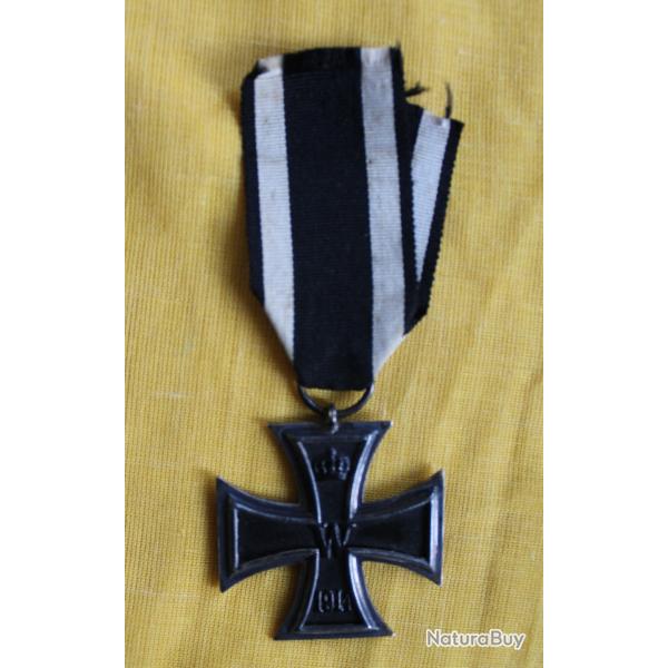 Croix de fer 2eme classe avec ruban 1914-18 allemand casque dcoration landser