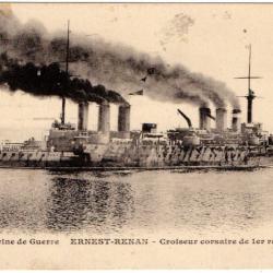 CPA - MARINE  DE GUERRE -ERNEST-RENAN-Croiseur corsaire de 1er rang  N°121