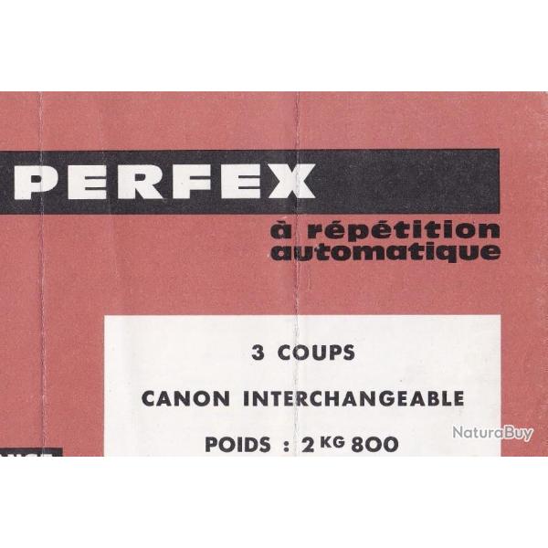 notice fusil PERFEX MANUFRANCE (envoi par mail) - VENDU PAR JEPERCUTE (m2436)