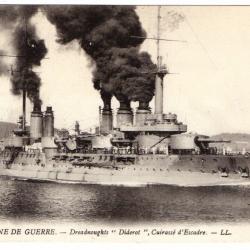 CPA -MARINE  DE GUERRE-Dreadnoughts " Diderot " Cuirasse d'Escadre N°1117