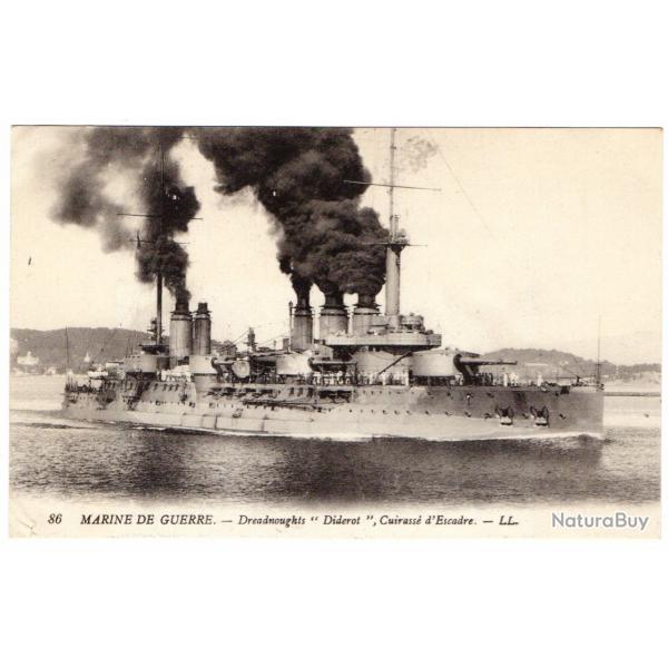 CPA -MARINE  DE GUERRE-Dreadnoughts " Diderot " Cuirasse d'Escadre N1117
