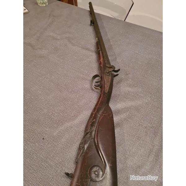 A vendre fusil ancien juxtapos    silex en bon etat
