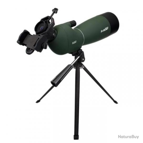ENCHERE 1 euro ......Longue Vue SVBONY 25-75x70 tanche avec trpied et ADAPTATEUR TELEPHONE