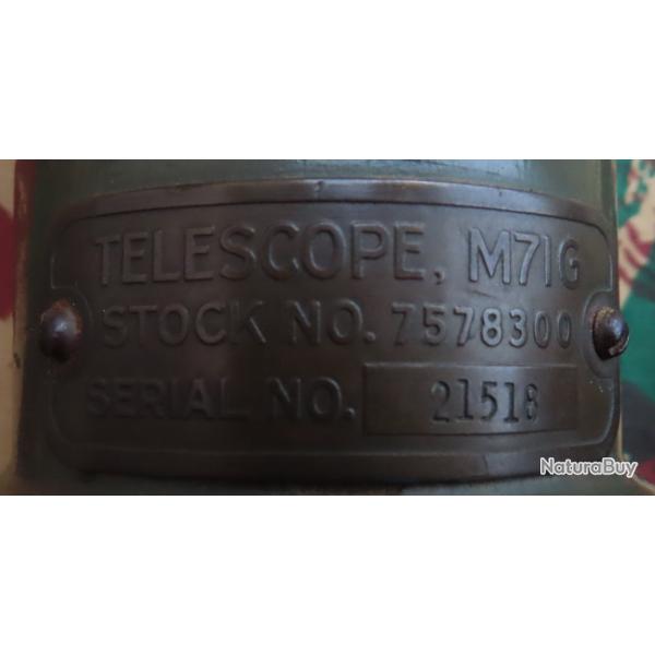 optique de vise pour char Sherman modle M71G WW2