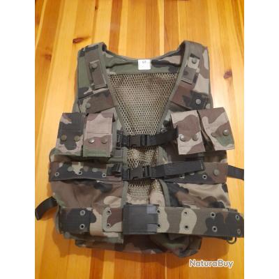 Armée Française Gilet Tactique Paintball Camouflage - Taille Unique Adulte - Neuf Veste Moto Homme