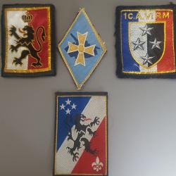 Lot insignes tissu français