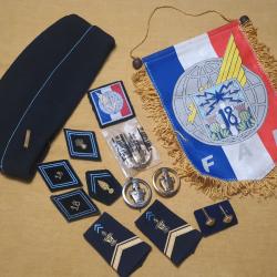 Calot et insignes 18 ème régiment de transmissions FAR Force Action Rapide