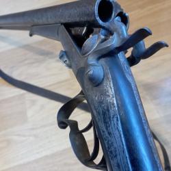 Fusil de chasse juxtaposé à broches, système Lefaucheux Cal 16/65.