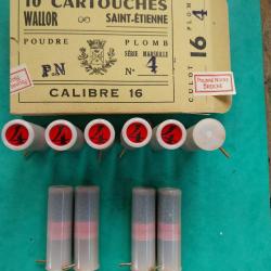 1 boîte de 10 cartouches à broche calibre 16.