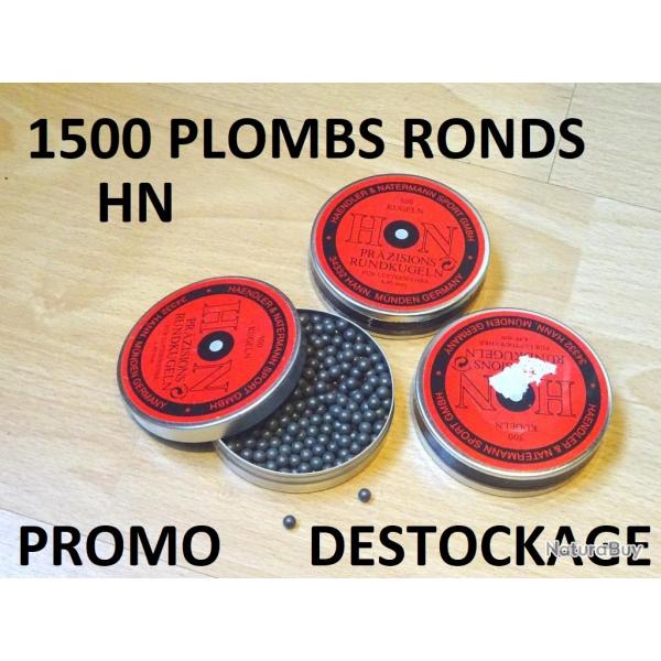 DERNIER LOT de 1500 plombs 4.5 ronds BILLES H&N  7.99 Euros !!!!!!!- VENDU PAR JEPERCUTE (SI294)